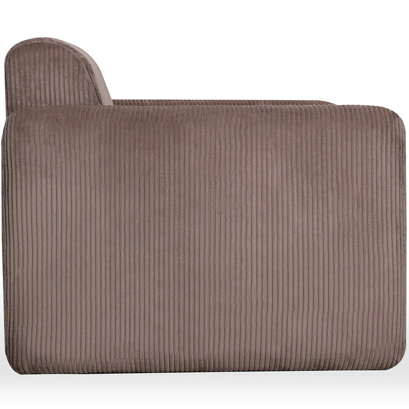 Armchair Upholstered In Velvet Corduroy – Modern Design - November
