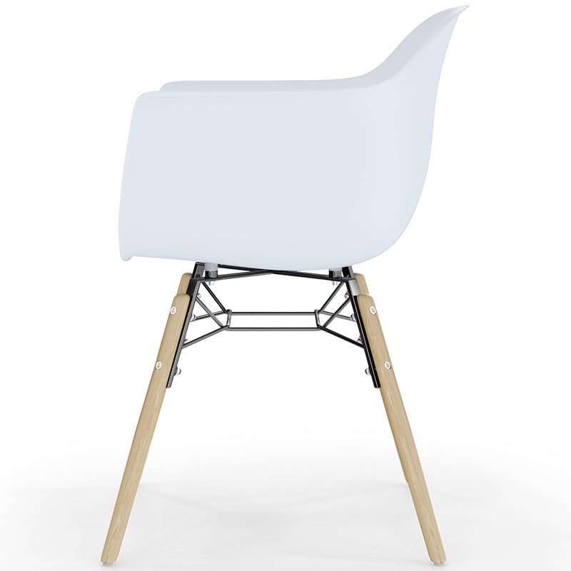 Dining Chair - Scandinavian Design - Wooden Legs - Pack of 2 - Nordika