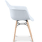Dining Chair Scandinavian Design - Wooden Legs - Nordika - gallery 4