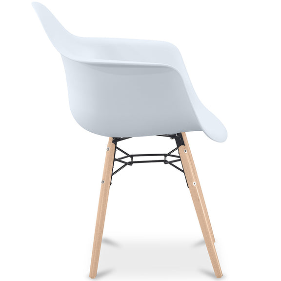 Dining Chair Scandinavian Design - Wooden Legs - Nordika - gallery 4