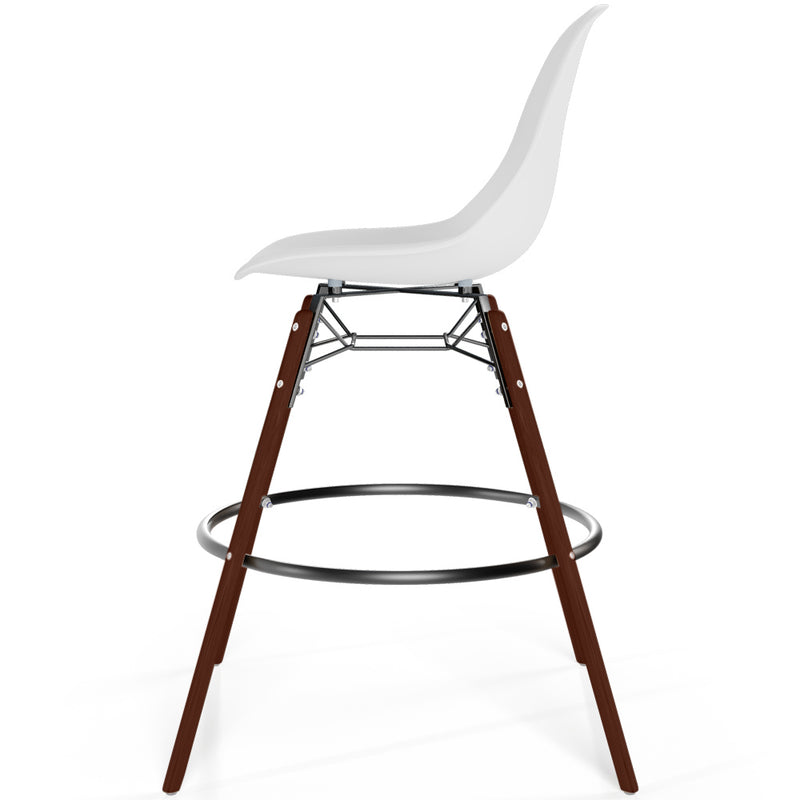 Bar Stool - Scandinavian Design - Dark Wood Legs - Skögur