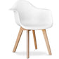 Dining chair with armrests - Scandinavian style - Dominic