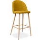 Tabouret tapissé en tissu - design scandinave - 73cm - Evelyne