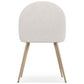 Dining Chair - Upholstered in Bouclé Fabric - Scandinavian Design - Evelyne