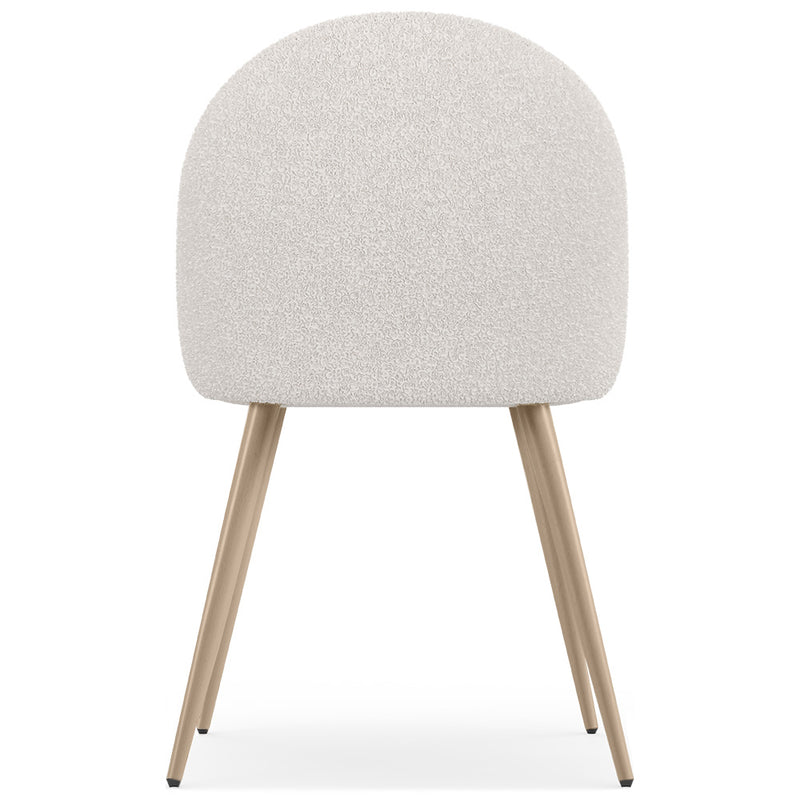Dining Chair - Upholstered in Bouclé Fabric - Scandinavian Design - Evelyne