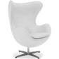 Fauteuil avec Accoudoirs - Revêtu de Similicuir - Design Oeuf - Brave