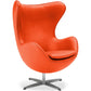 Fauteuil avec Accoudoirs - Revêtu de Similicuir - Design Oeuf - Brave