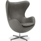 Fauteuil avec Accoudoirs - Revêtu de Similicuir - Design Oeuf - Brave