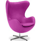Fauteuil avec Accoudoirs - Revêtu de Similicuir - Design Oeuf - Brave