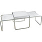 Pack de 2 tables basses empilables - bois et acier - Lacky