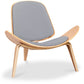 Designer armchair - Scandinavian armchair - Fabric upholstery - Lucy