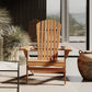 Wooden Outdoor Chair with Armrests - Adirondack Garden Chair - Adirondack - gallery 2