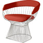 Silla de comedor con reposabrazos - Cuero sintético y metal - Barrel