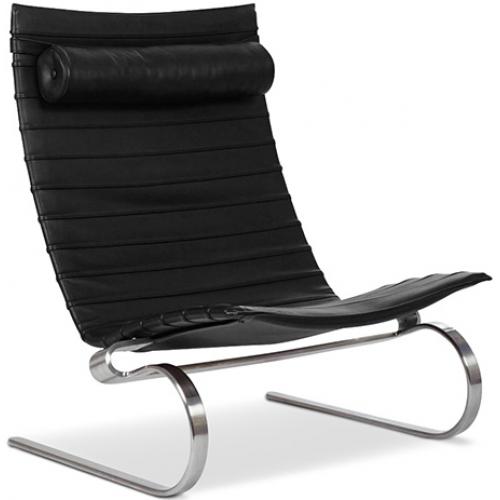 Fauteuil en cuir - Chaise longue design - Bloy