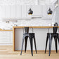 Bar stool with industrial design backrest - 60cm - Stylix