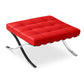 Upholstered faux leather footrest - Town