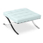 Upholstered faux leather footrest - Town
