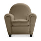 Fauteuil avec Accoudoirs - Revêtu de Similicuir - Club