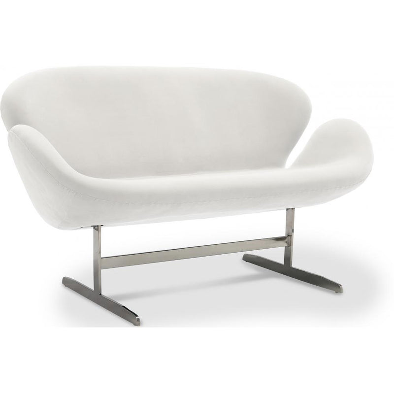 Canapé Courbé 2 Places - Revêtement en Tissu - Svin