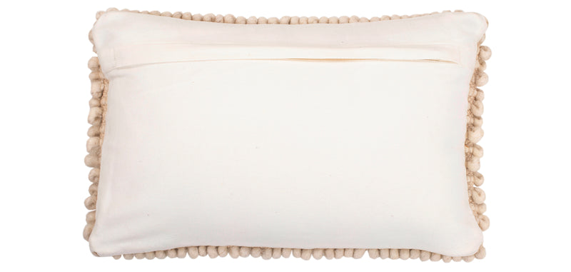 Rectangular Cushion in Boho Bali Style; Wool; cover + filling - Sarah - gallery 3