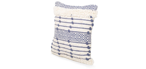 Capa + enchimento para almofada quadrada de algodão, estilo Boho Bali - Lana