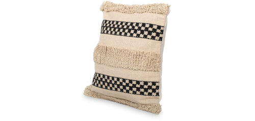 Almofada quadrada de algodão ao estilo Boho Bali, capa + enchimento - Daviniu