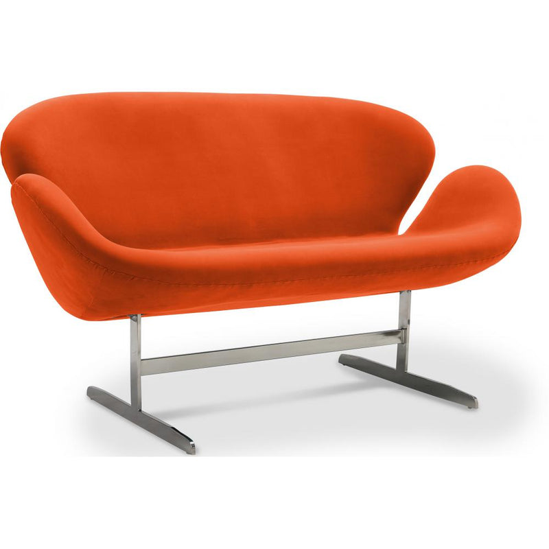 Canapé Courbé 2 Places - Revêtement en Tissu - Svin