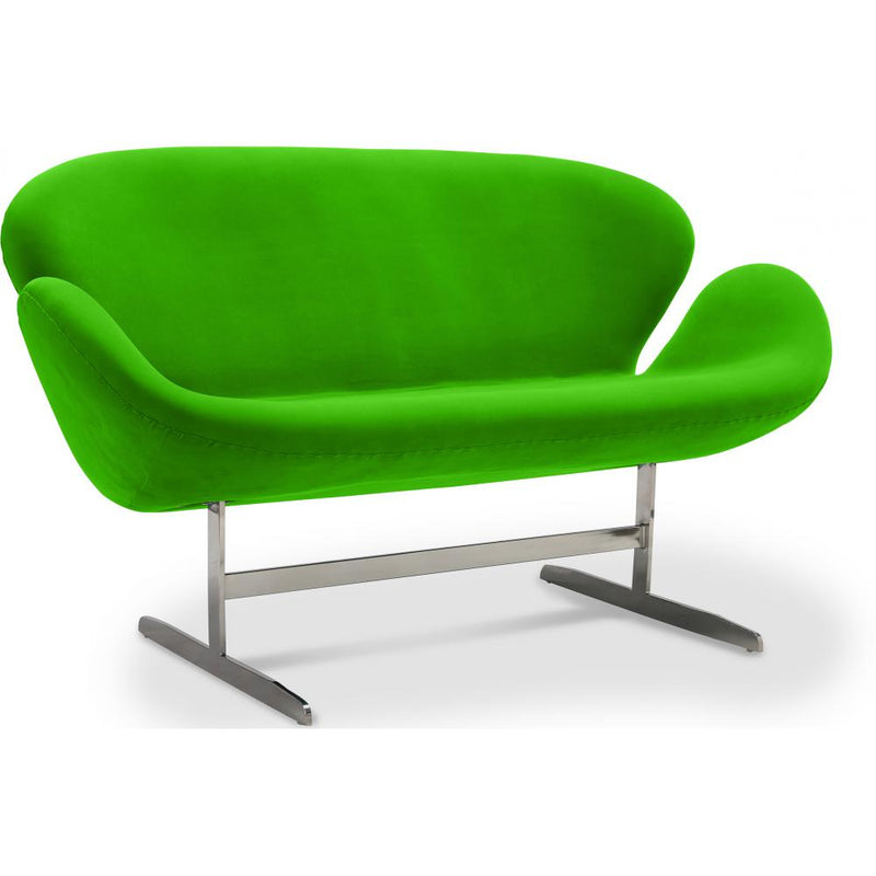 Canapé Courbé 2 Places - Revêtement en Tissu - Svin