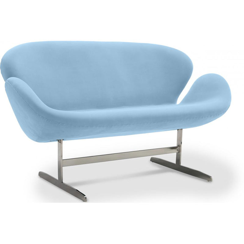 Canapé Courbé 2 Places - Revêtement en Tissu - Svin