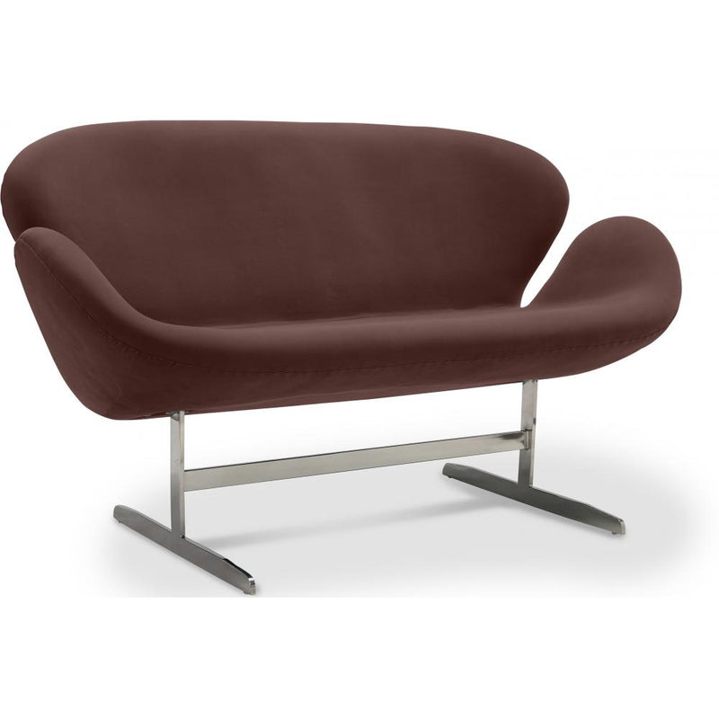 Canapé Courbé 2 Places - Revêtement en Tissu - Svin