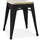 Banco Design Industrial - Madeira & Metal - 45cm - Stylix