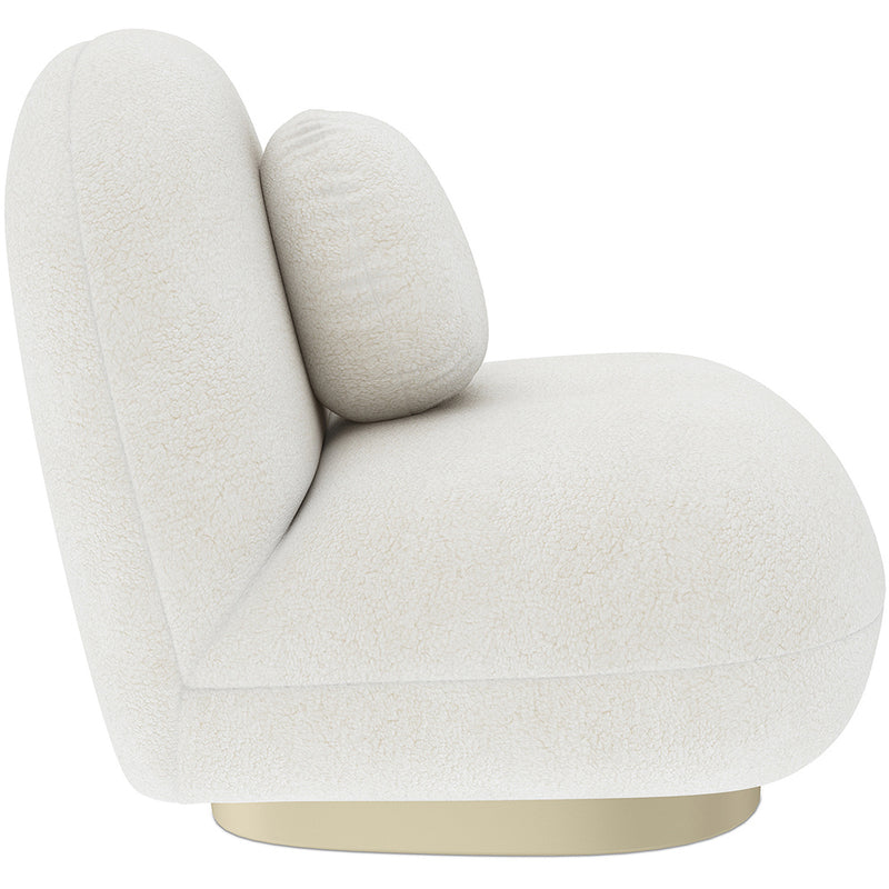 Bouclé fabric upholstered armchair - Larry - gallery 7