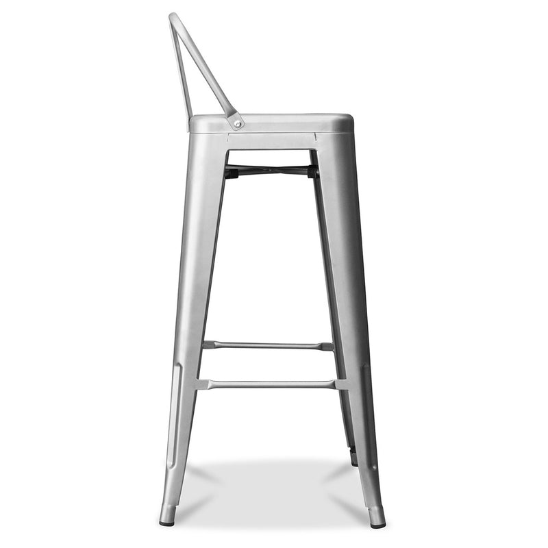 Bar Stool with Backrest - Industrial Design - 76cm - New Edition - Stylix - gallery 2
