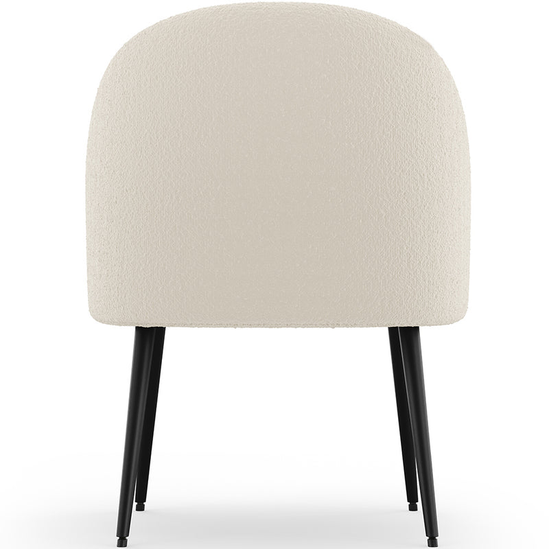 Design Armchair - Upholstered in Boucle Fabric - Wasda - gallery 6