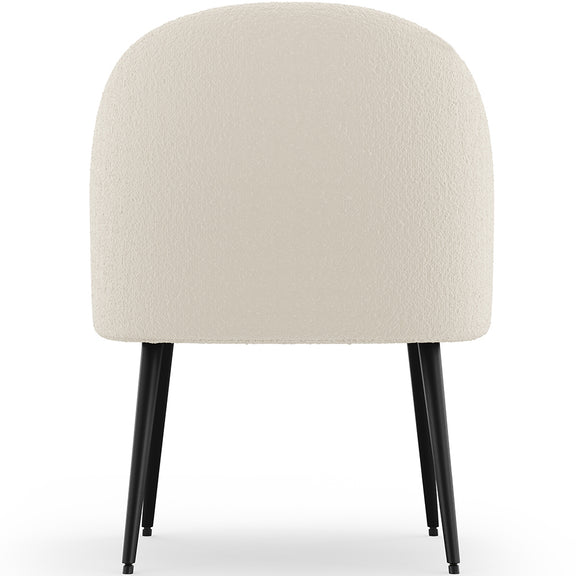 Dining Chair Upholstered Bouclé - Wasda - gallery 6
