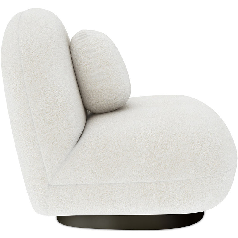 Armchair Upholstered in Boucle Fabric - Larry - gallery 6