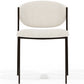 Dining chair - Upholstered in Bouclé Fabric - Black Metal - Seda - gallery 1
