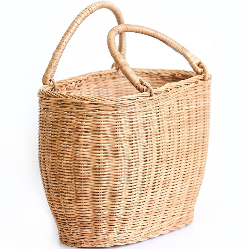 Rattan Basket with Handles - Keray - gallery 5