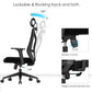 Ergonomic Office Chair with Wheels and Armrests - Pebbles