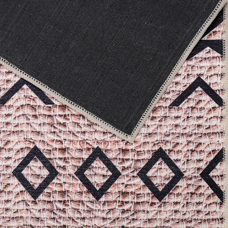 Vintage Geometric Tribal Rug – (290x200 cm) – Cinder - gallery 4