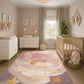 Large Kids Floral Star Design Carpet - Pink (290x200 cm) - Alvi - gallery 1