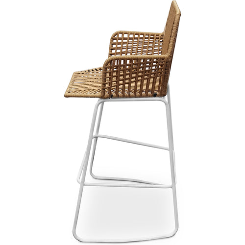 Rattan Boho Bali Design Stool - 75cm - Tale - gallery 2