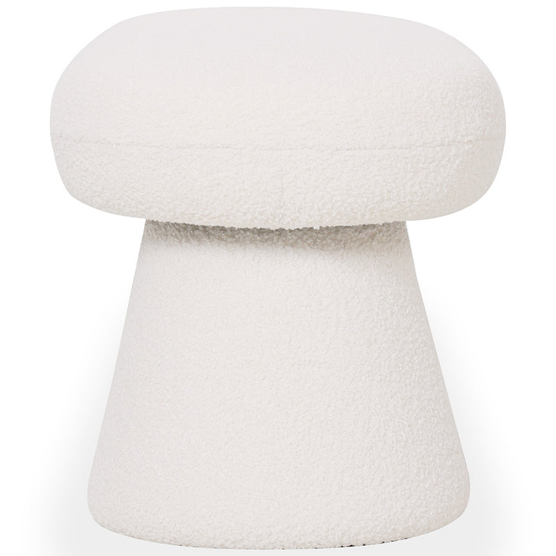 Modern Style Bench Upholstered In Bouclé Fabric - Kurt