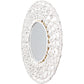 Specchio da parete - Design rotondo Boho Bali bianco (60 cm) - Lenai
