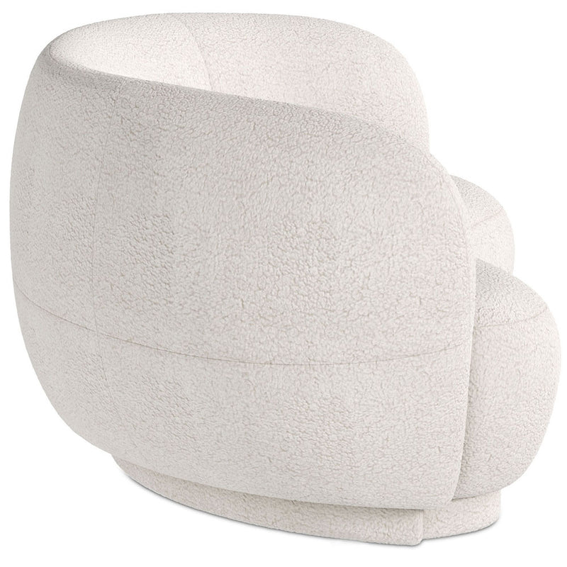 Curved Sofa - 3 Seater - Boucle Fabric - Curvy - gallery 6