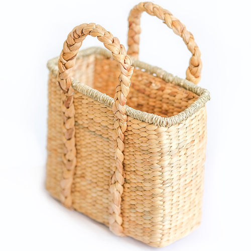 Natural Fiber Basket with Handles - 30x25CM - Haret - gallery 2