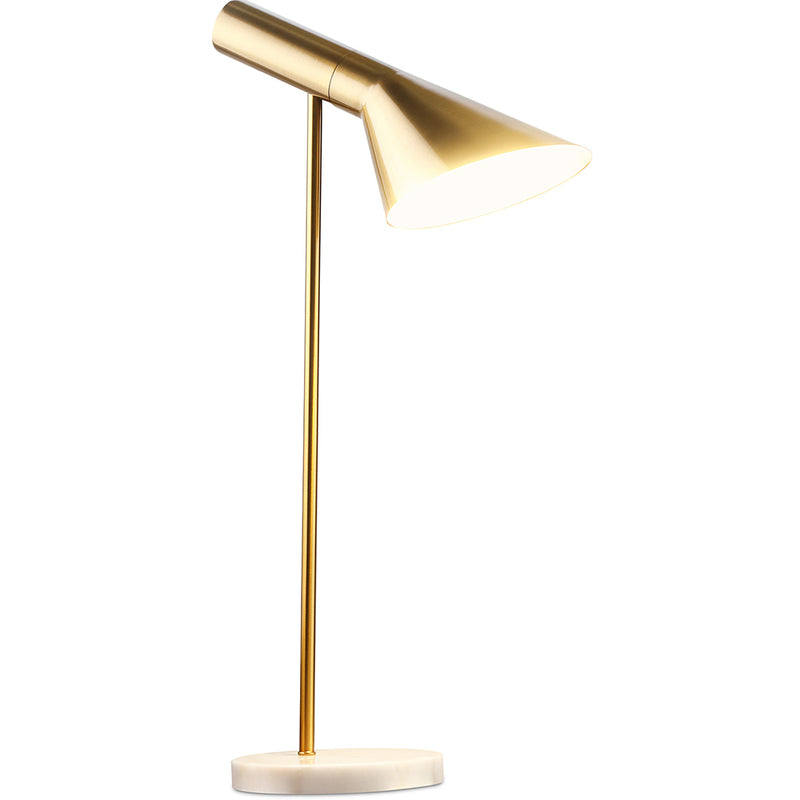 Modern Gold Floor Lamp in Metal and Marble – Quely