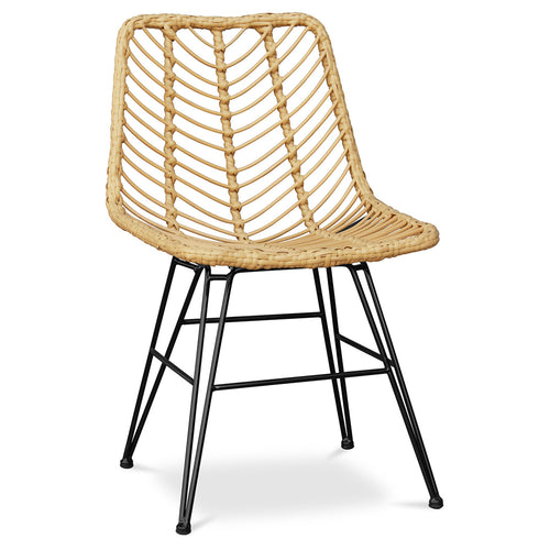 Rattan Dining Chair - Boho Style - Mia - gallery 1