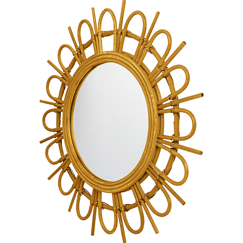 Specchio da parete - Design rotondo Boho Bali (60 cm) - Miu