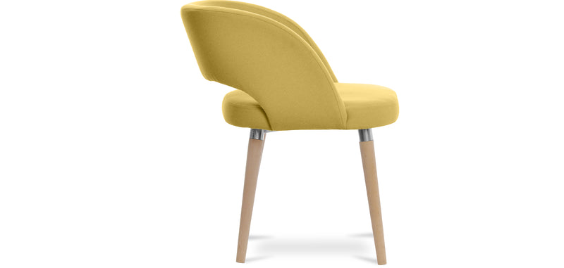 Sedia imbottita in stile scandinavo Ryden - Tessuto